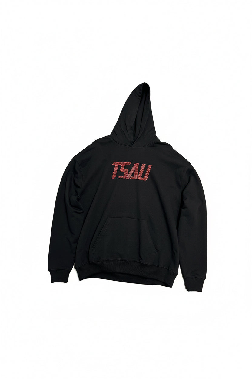 TSAV Rhinestone Logo Hoodie – Size XL