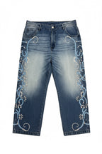 Bluemarble Crystal Embellished Denim – Size 34 (Fits 36)