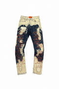 Who Decides War "Who Decides War?" Distressed Denim - Indigo/Cream