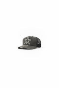 lack Trucker Hat with White Symbol Logo