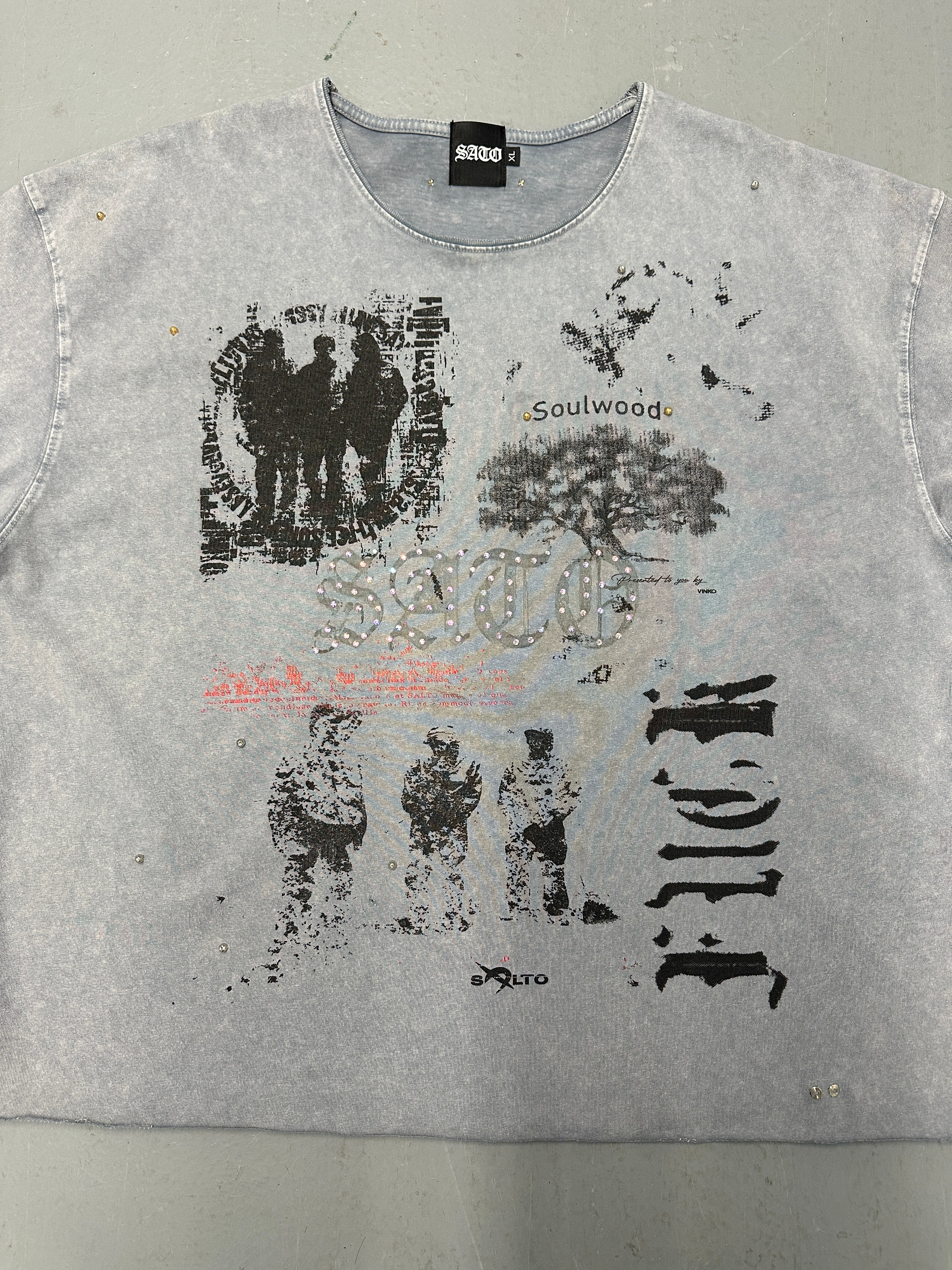 SATO “Soulwood” Tee — Light Gray