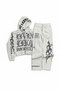 Wealthy Brand "Rockstar" Tracksuit Set - White