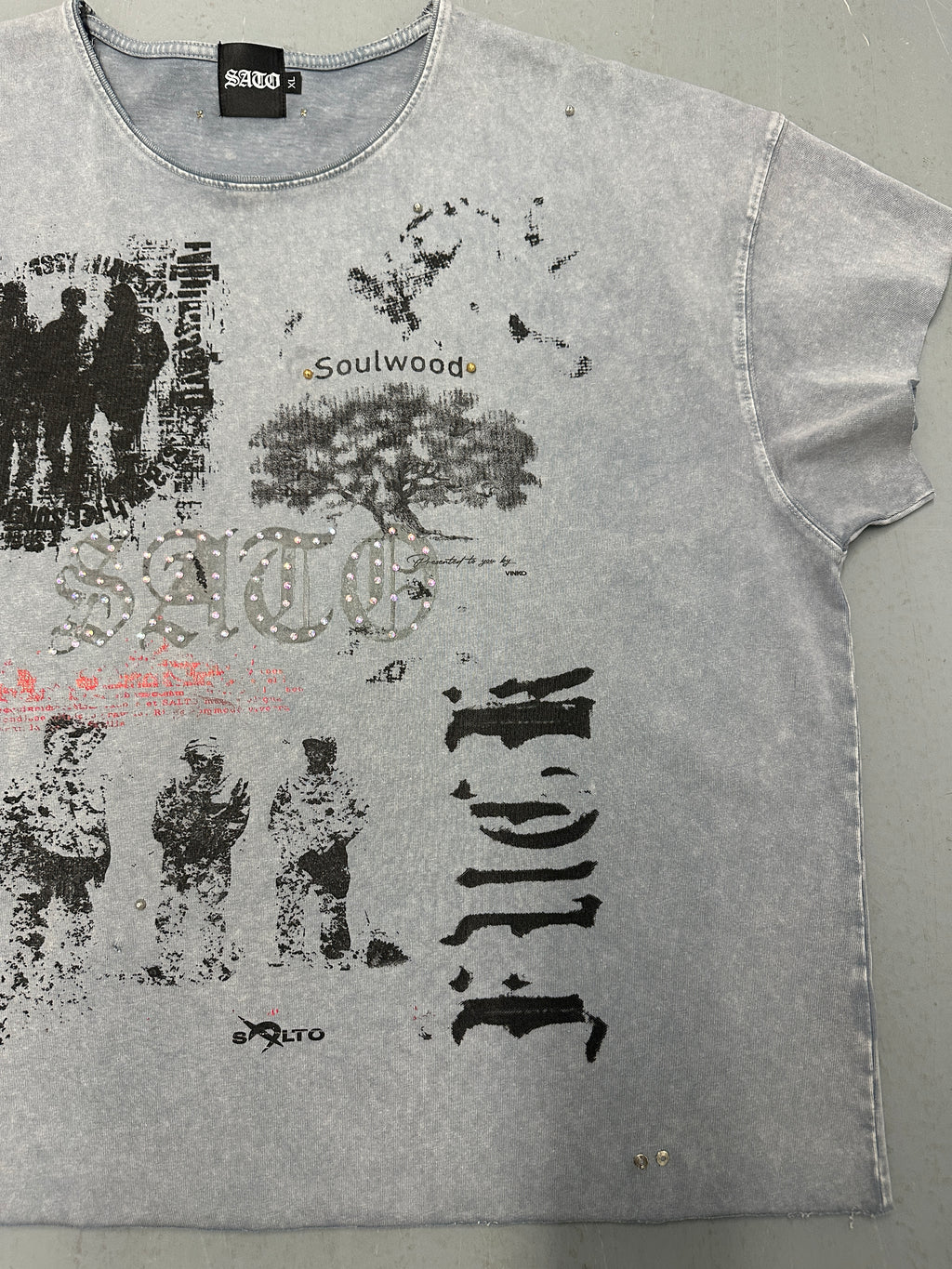 SATO “Soulwood” Tee — Light Gray