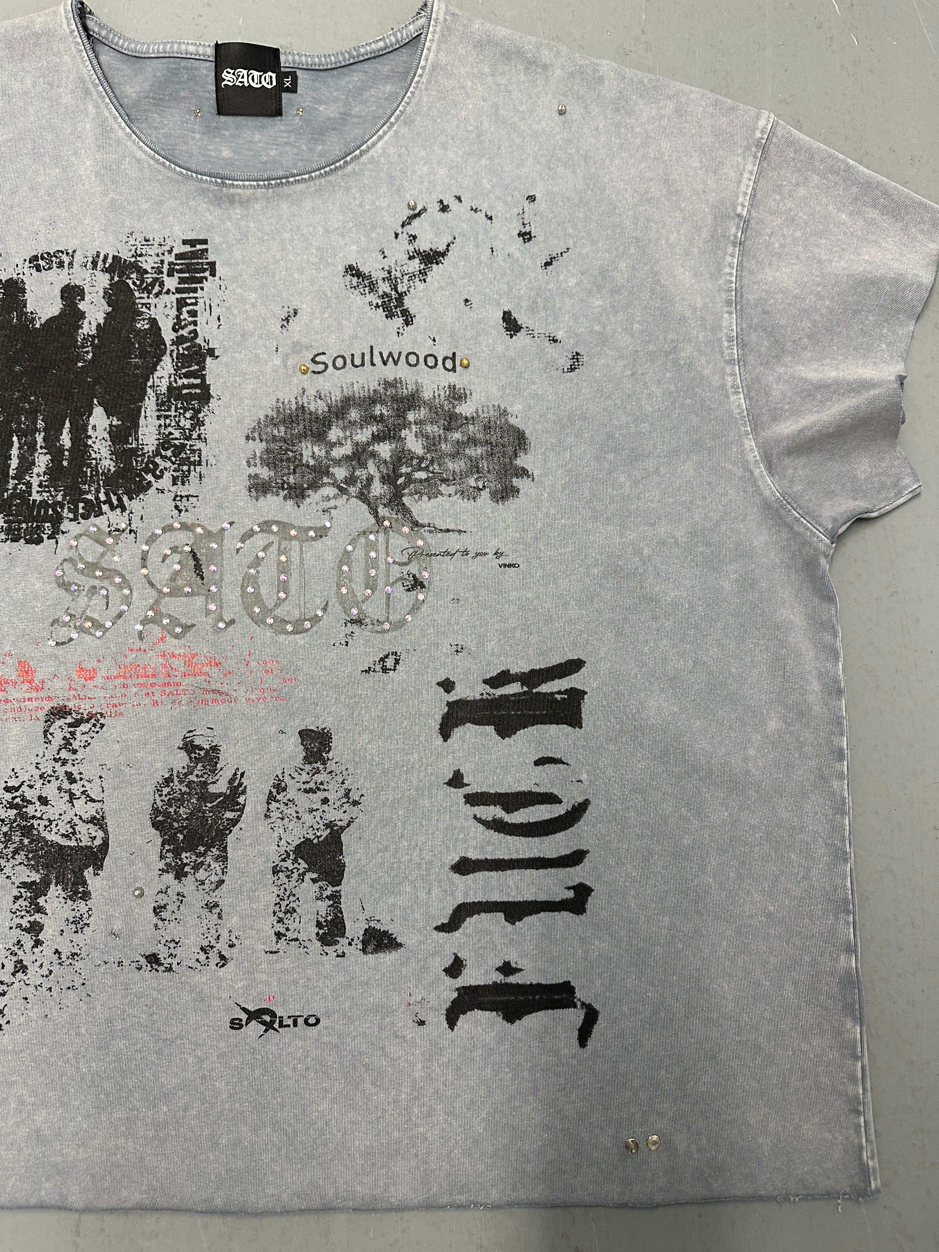 SATO “Soulwood” Tee — Light Gray