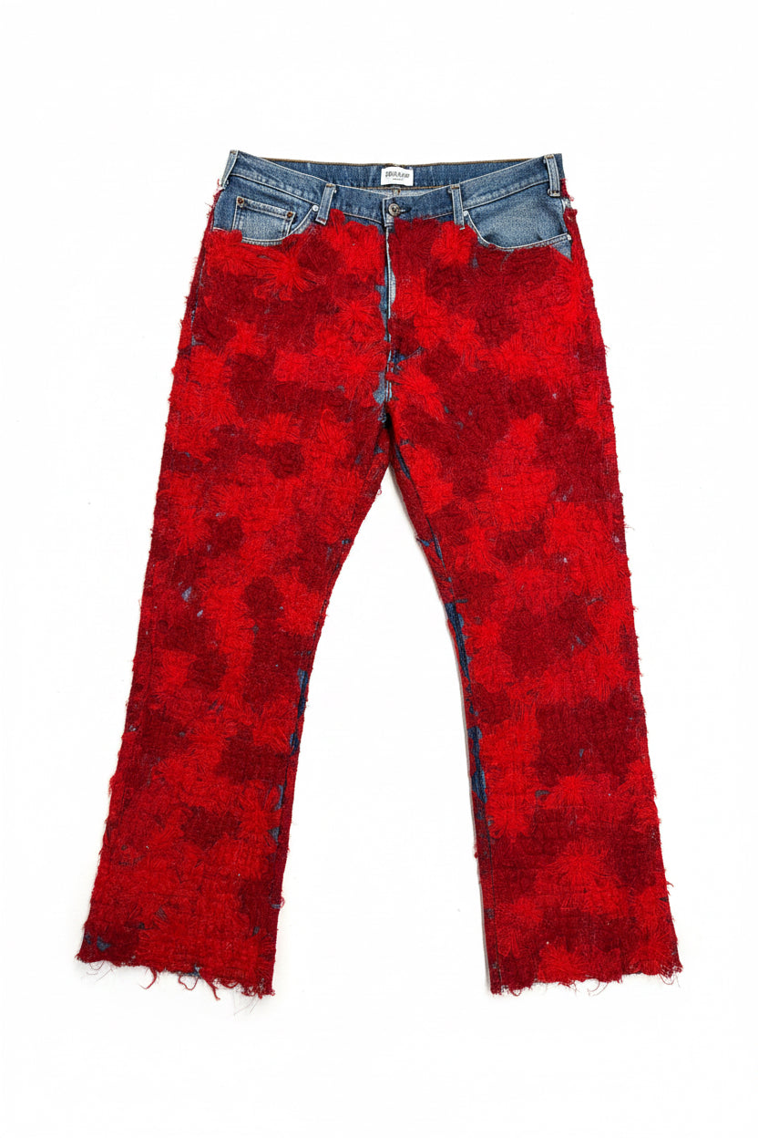 Earthling VIP Floral Denim "Red/Blue" – Size 36