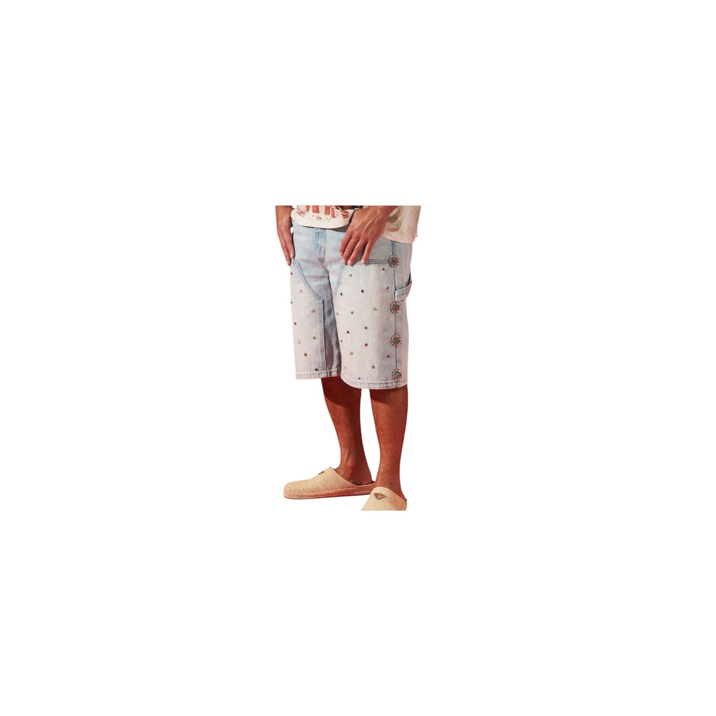 Impressive Carpenter Stone Denim Shorts – Blue