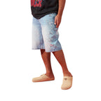 Reward Ice Stone Denim Shorts – Blue