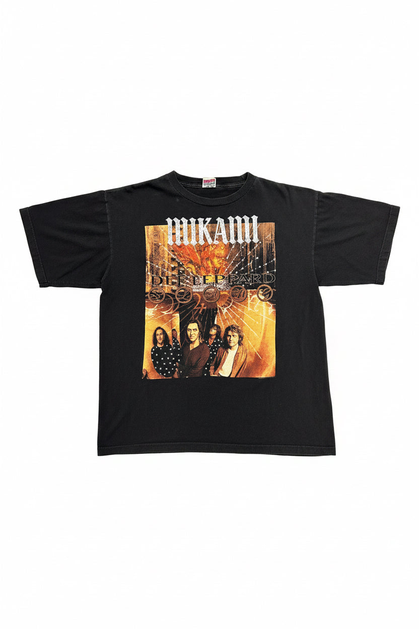 MIKAMI  x Def Leppard Vintage Rhinestone Tee – Size XL