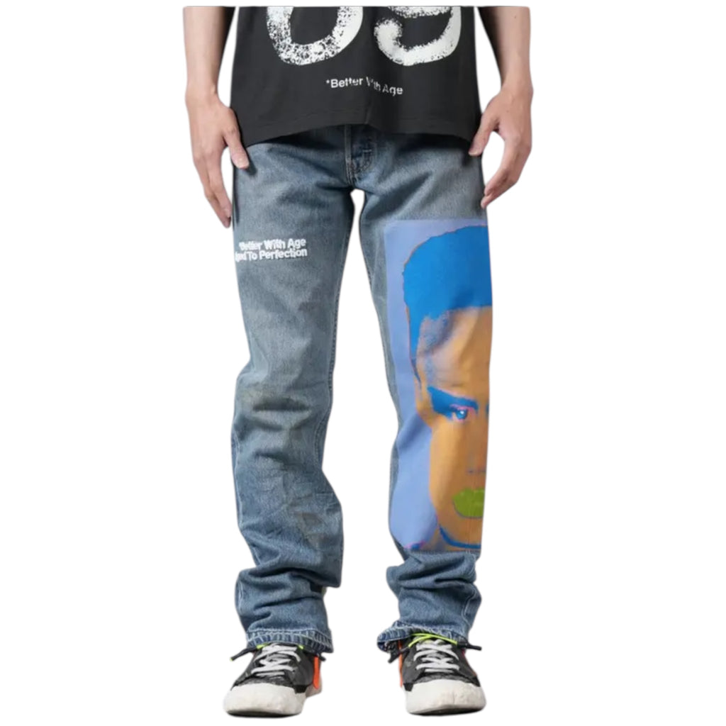 Better With Age “Grace Jones” Hand-Painted Denim