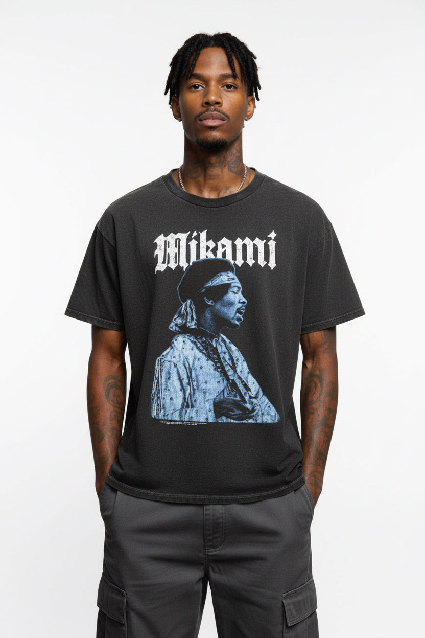 MIKAMI  – Blues Legacy Rhinestone Tee (Size L)