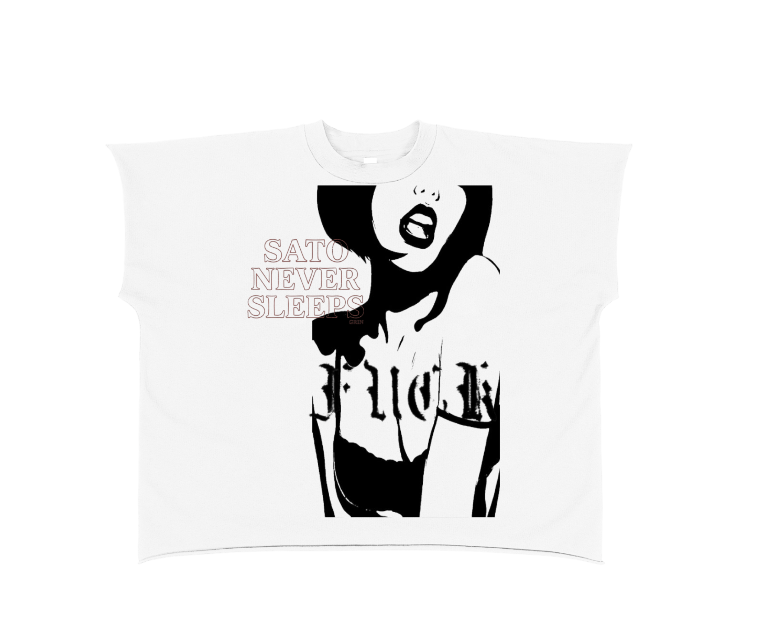 SATO “F_CK” Sleeveless — White