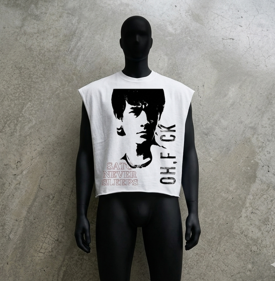 SATO “OH.F_CK” Sleeveless — White