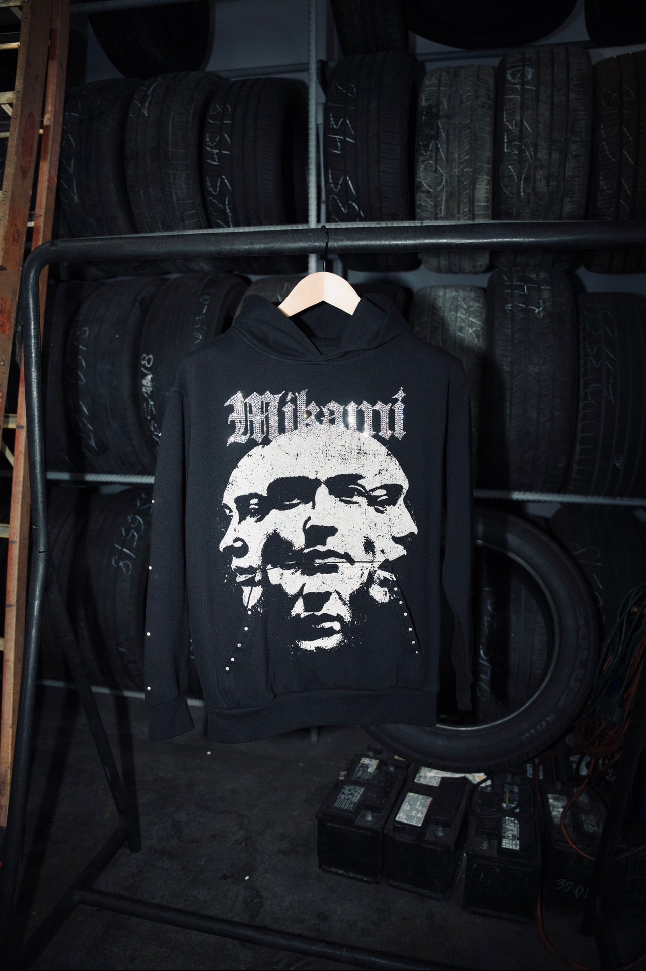 Mikami "Fractured Souls" Studded Hoodie