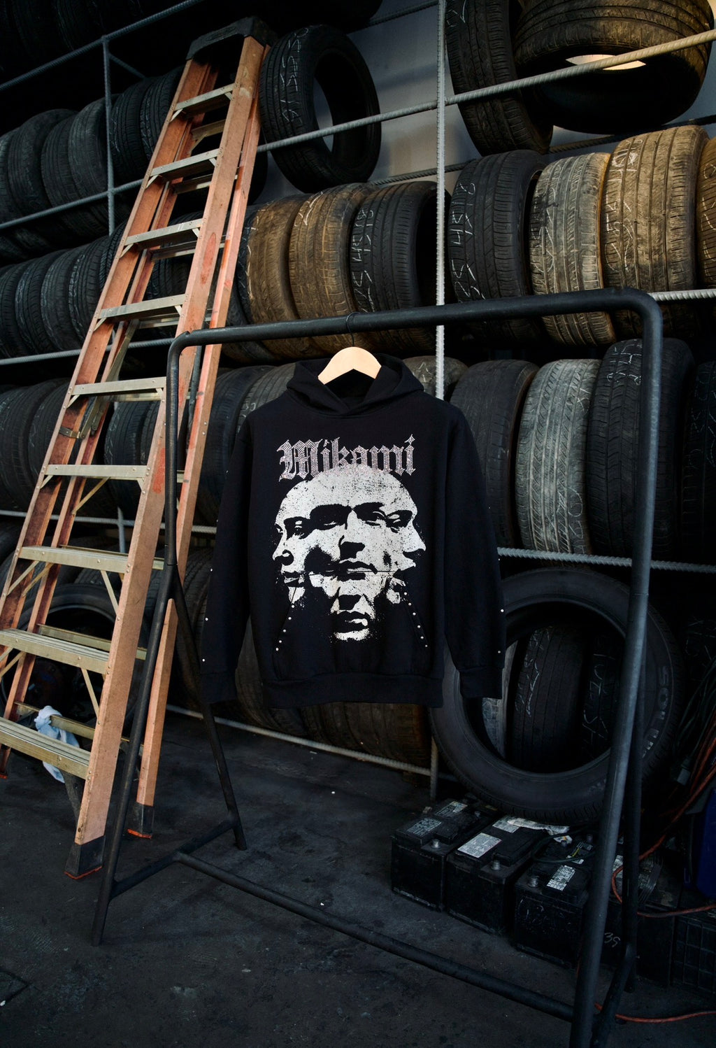 Mikami "Fractured Souls" Studded Hoodie