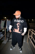 SATO Grunge Long Sleeve - Black/White