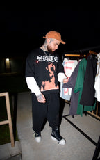 SATO Grunge Long Sleeve - Black/White