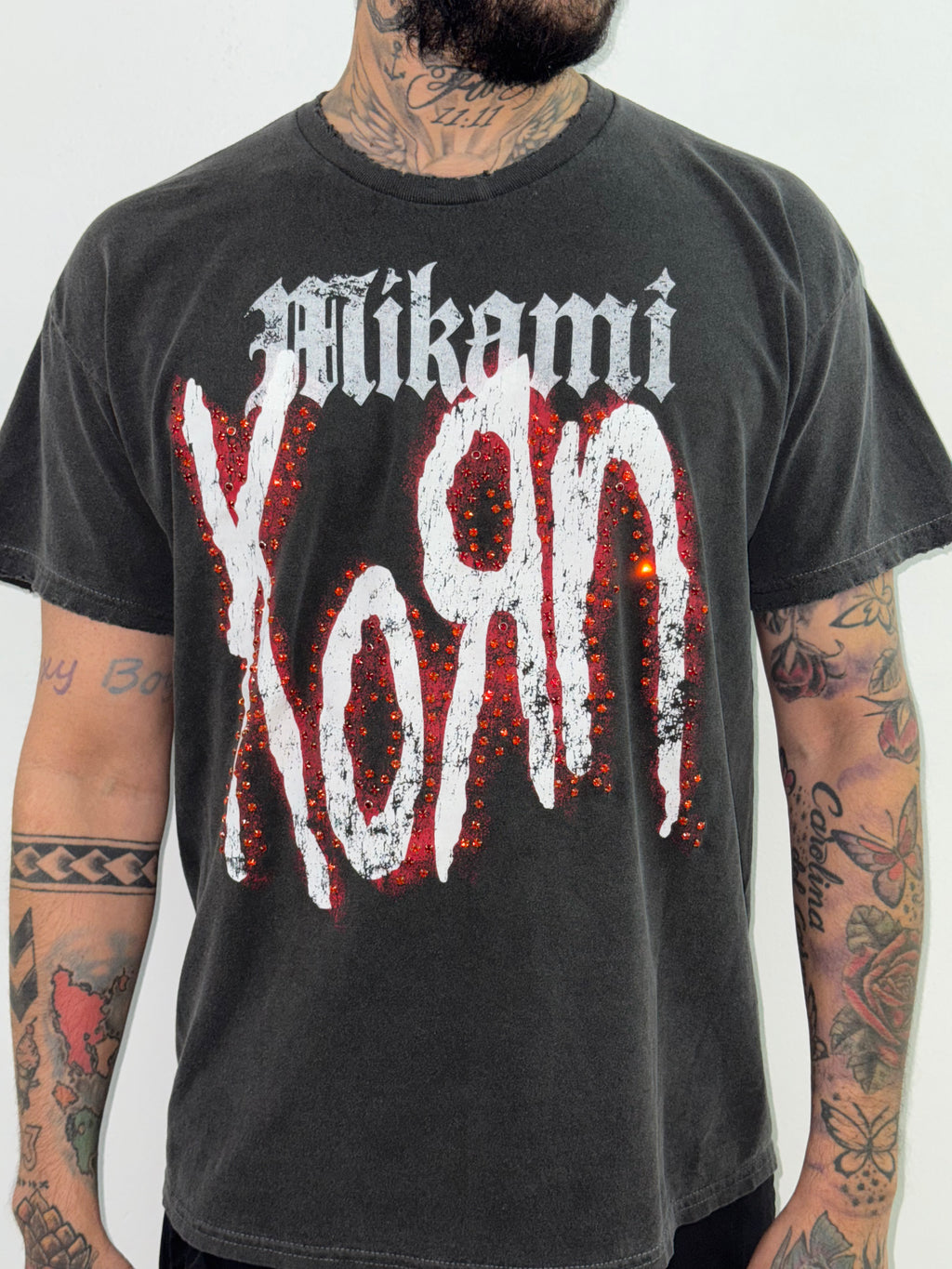 MIKAMI  “Korn” Rhinestone Tee