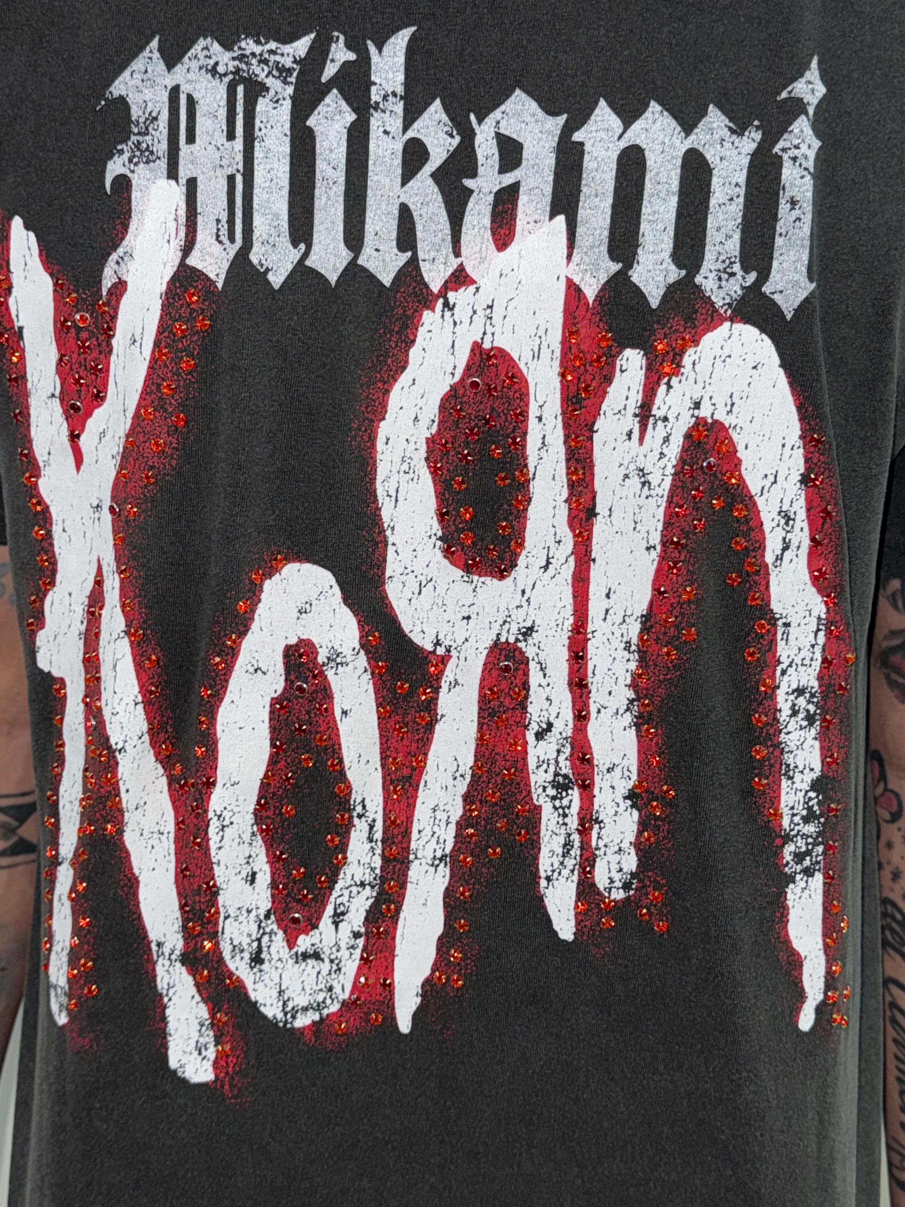 MIKAMI  “Korn” Rhinestone Tee
