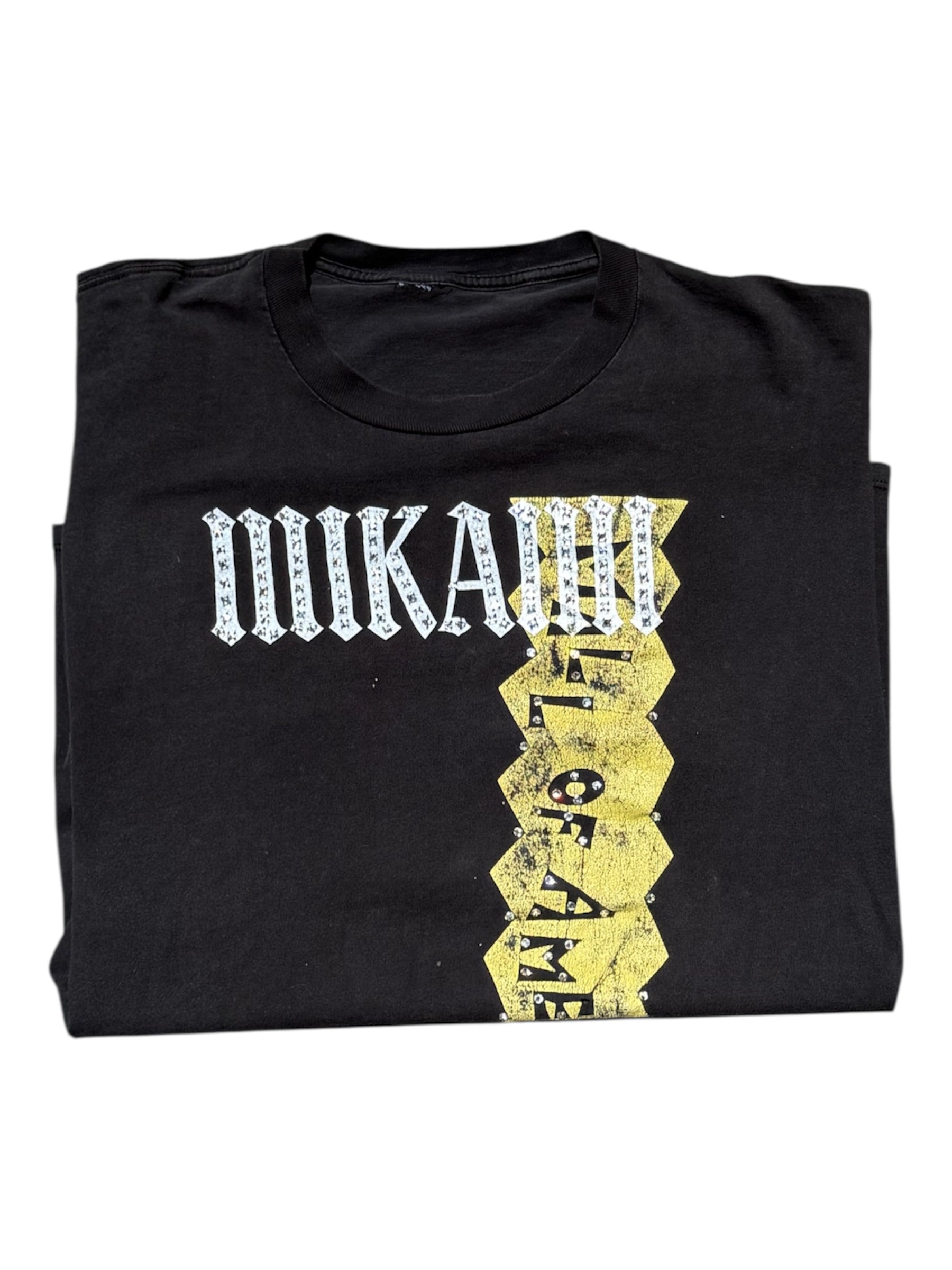 MIKAMI  "Hall of Fame" Vintage Rhinestone Tee Sz-XL