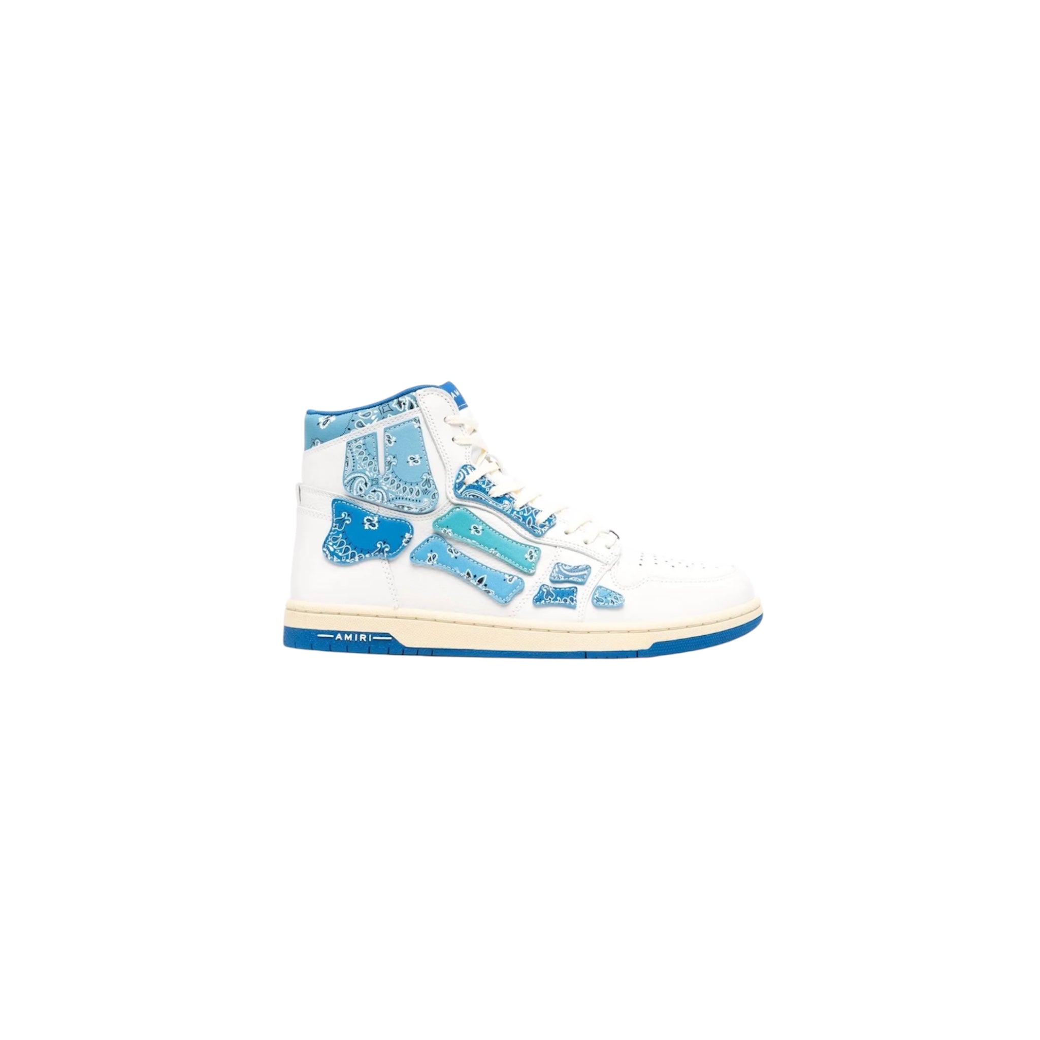 Amiri Skel-Top High "Blue Bandana" – Size 40
