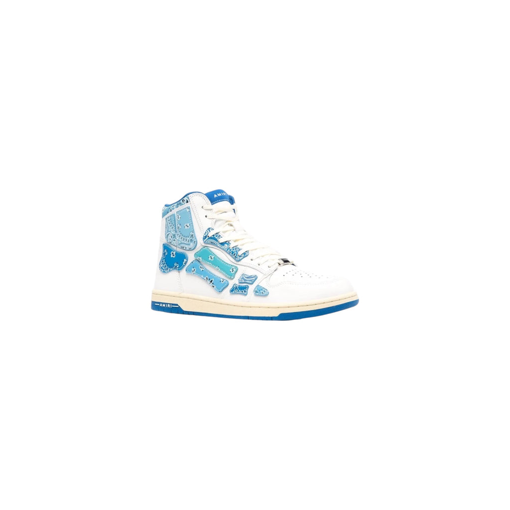 Amiri Skel-Top High "Blue Bandana" – Size 40
