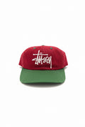 Stüssy Red & Green Logo Cap
